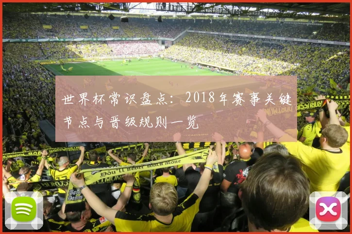 世界杯常识盘点：2018年赛事关键节点与晋级规则一览